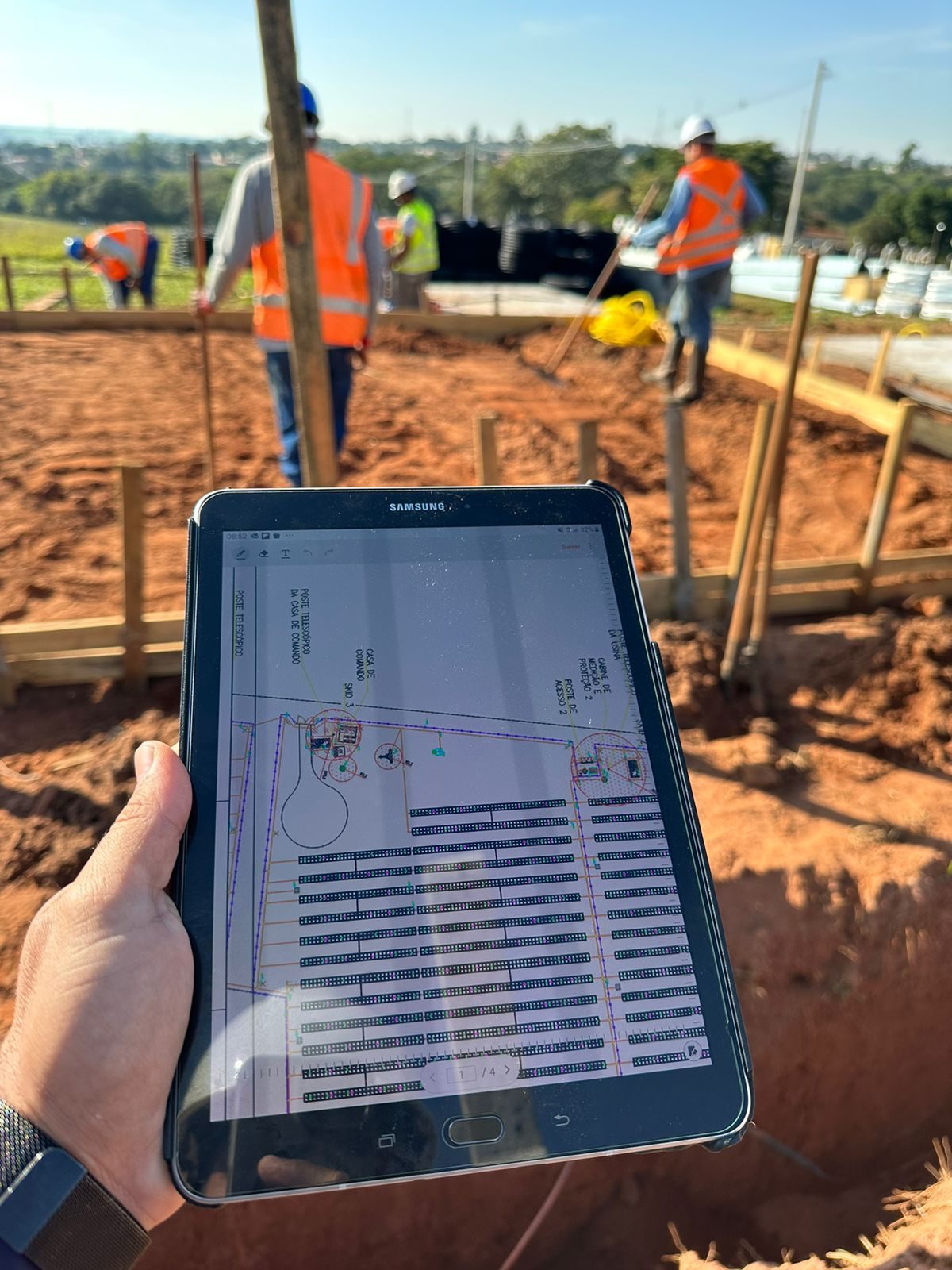 Projeto executivo acompanhado em campo durante a obra