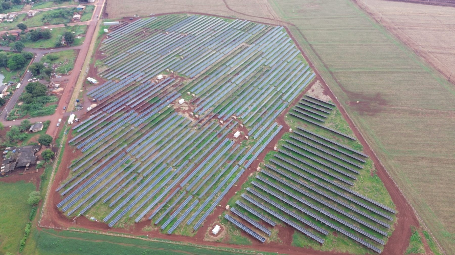 Vista aérea da UFV Canoa, em Assis Chateaubriand, no Paraná